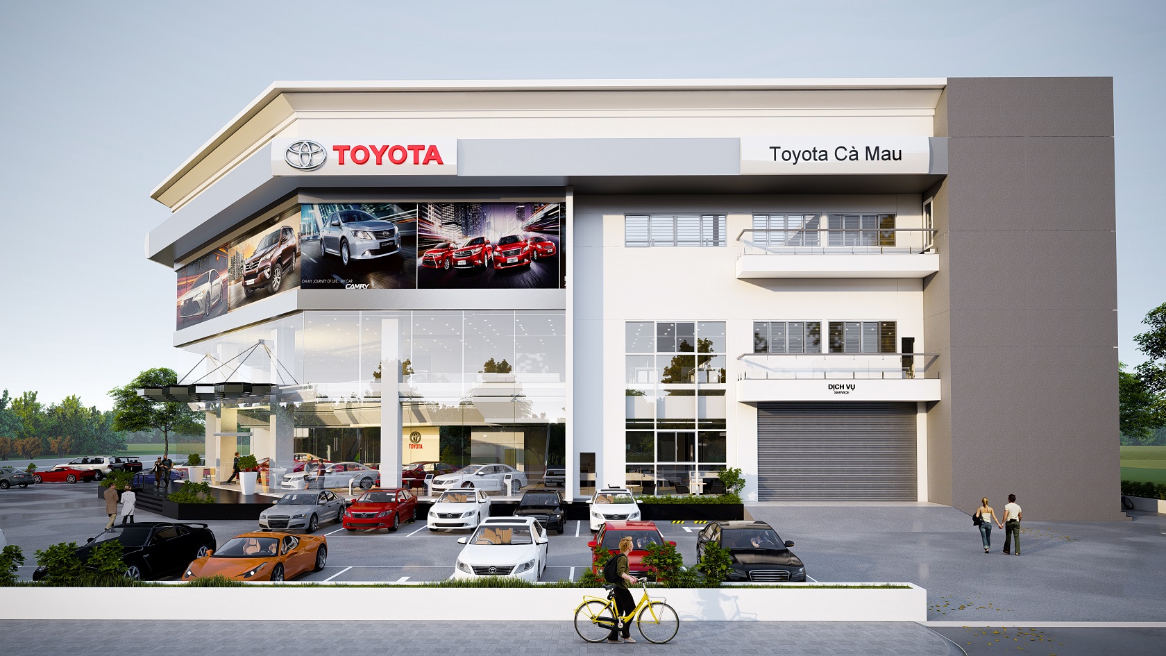 Thiết kế showroom Toyota
